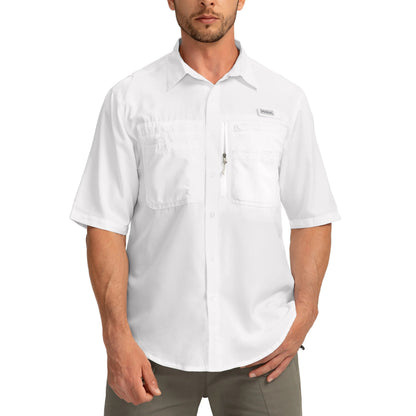 ☀️ Men’s UPF50+ Quick Dry Fishing Short Sleeve Shirt