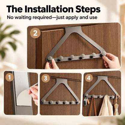 Six-Hook Door Organizer