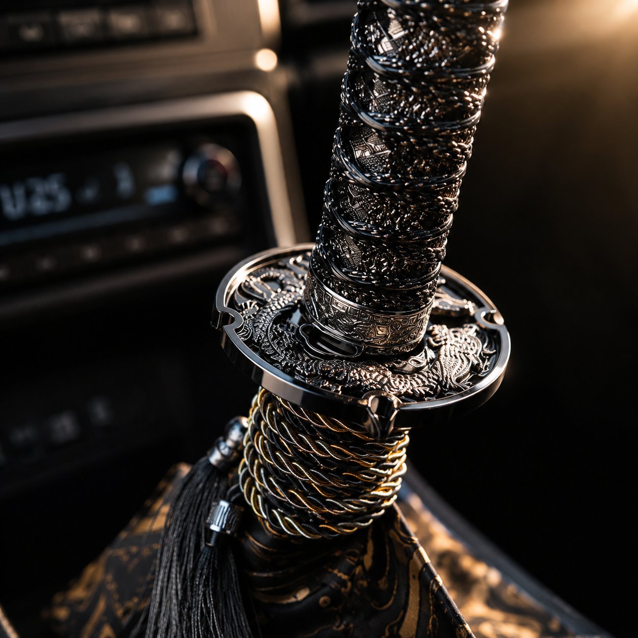 ⚔️ Samurai Sword Gear Shift Knob
