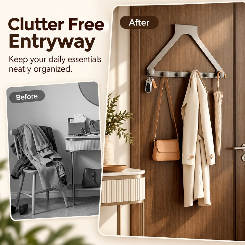 Six-Hook Door Organizer