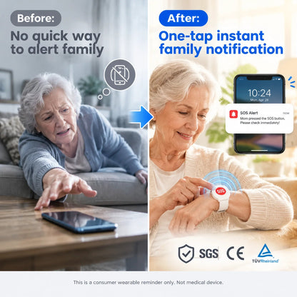 🔥🎁🔥🎁 Half-price offer: Safeguard the elderly—SOS emergency call wristband for seniors. 🆘