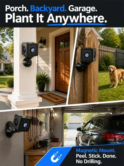 No Wi-Fi & No Wiring Needed — Lifetime Free Self-Networked Smart Camera!