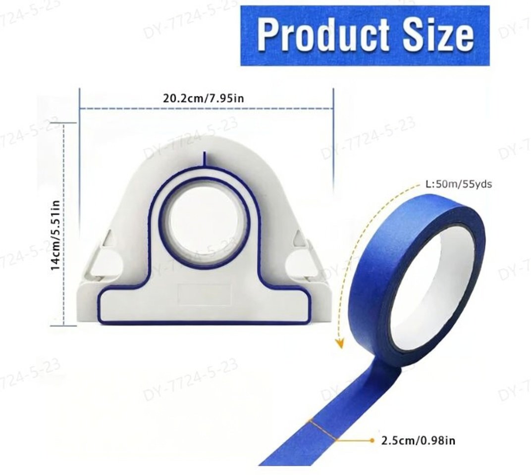 Masking Tape Applicator + 50m Blue Tape