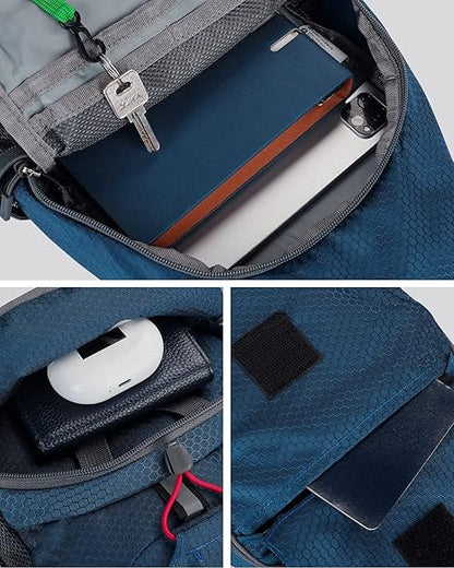 ✨ Perfect for Hiking and Traveling ✨Packable Small Crossbody Sling Backpack with Side Pouch