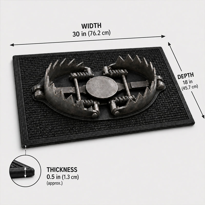 🎃 3D Trap Illusion Door Mat – Funny Halloween Prank Entrance Rug
