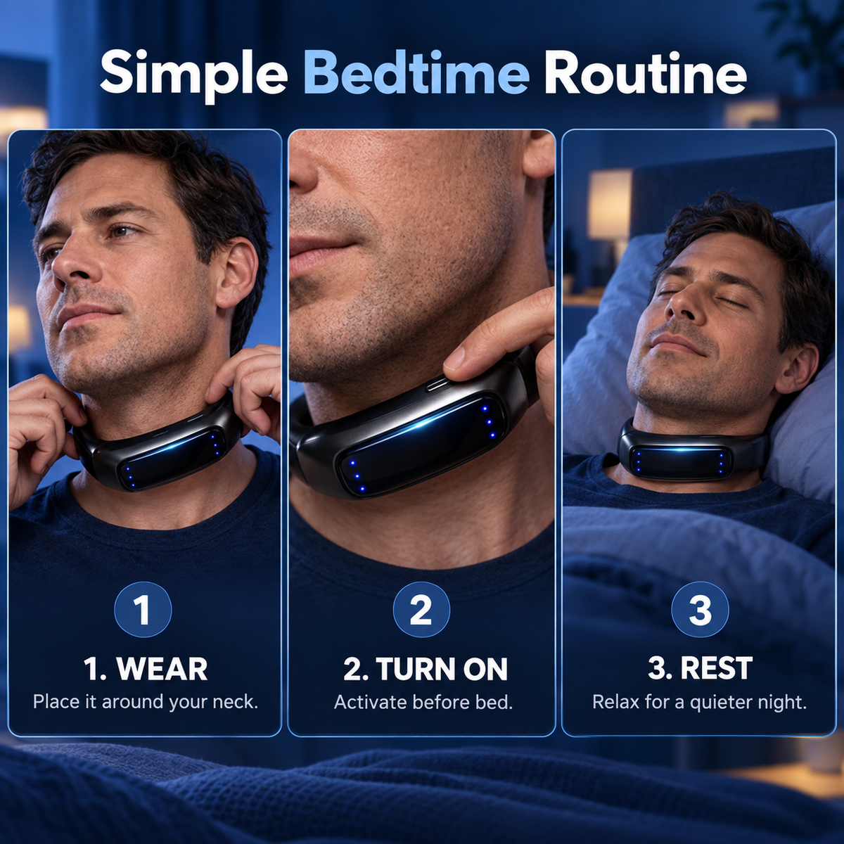 Smart Anti-Snoring Device – Simple Bedtime Snoring Support