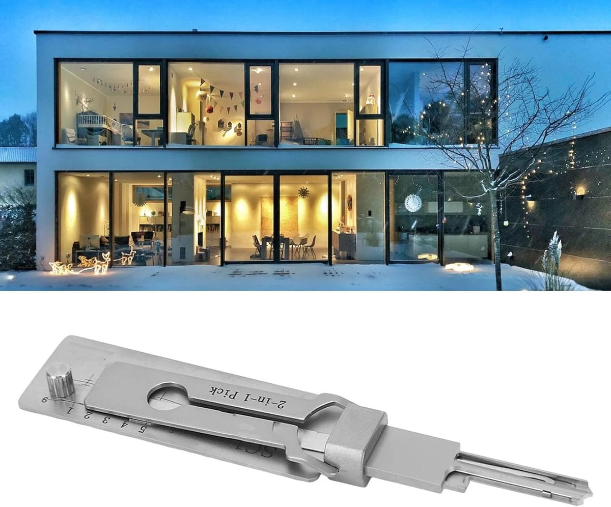 Stainless Steel Key Decoder - Professional Locksmith Tool