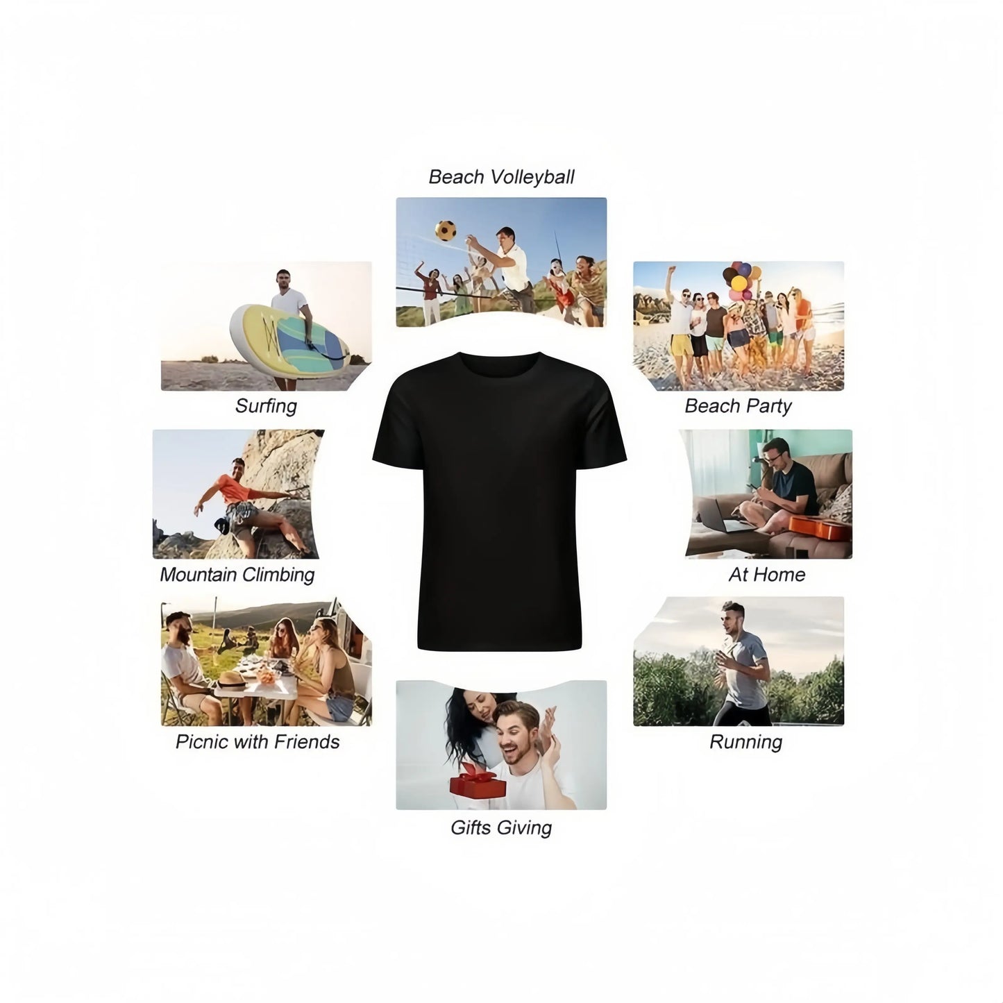 Men's Cotton Short-Sleeve Round Neck T-Shirt, Classic Lightweight Fitted Mens Fashion Top, Soft Versatile Everyday Casual Wear with "Awesome Like My Youngest Daughter" Graphic Print, Ideal Father’s Day Gift for Outdoor Activities