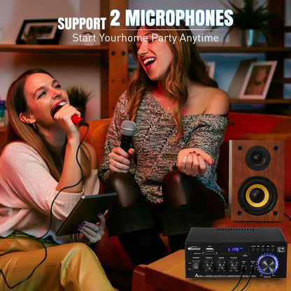 AK45 300W/AK45 Pro 400W Bluetooth 5.0 Stereo Amplifier