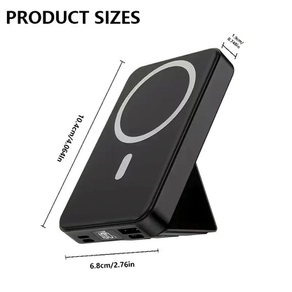 【Fathersdaygift】 10000mAh Magnetic Power Bank  Wireless Portable Charger with USB-C Cable LED Display for iPhone17/ 16/15/14/13/12/Pro/Pro Max Series