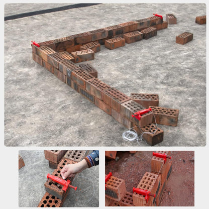 🧱 Brick Line Clips – Adjustable PA6, durable & easy setup