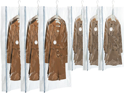 Vacuum Storage Sealer Bags Space Saver Bag for Clothing, Suits and Jackets(Includes air pump)
