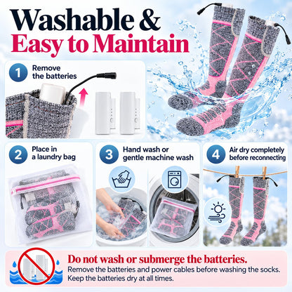 Stay Warm Anywhere – Rechargeable 3-Level Heated Socks