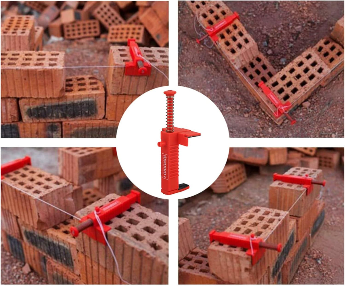 🧱 Brick Line Clips – Adjustable PA6, durable & easy setup