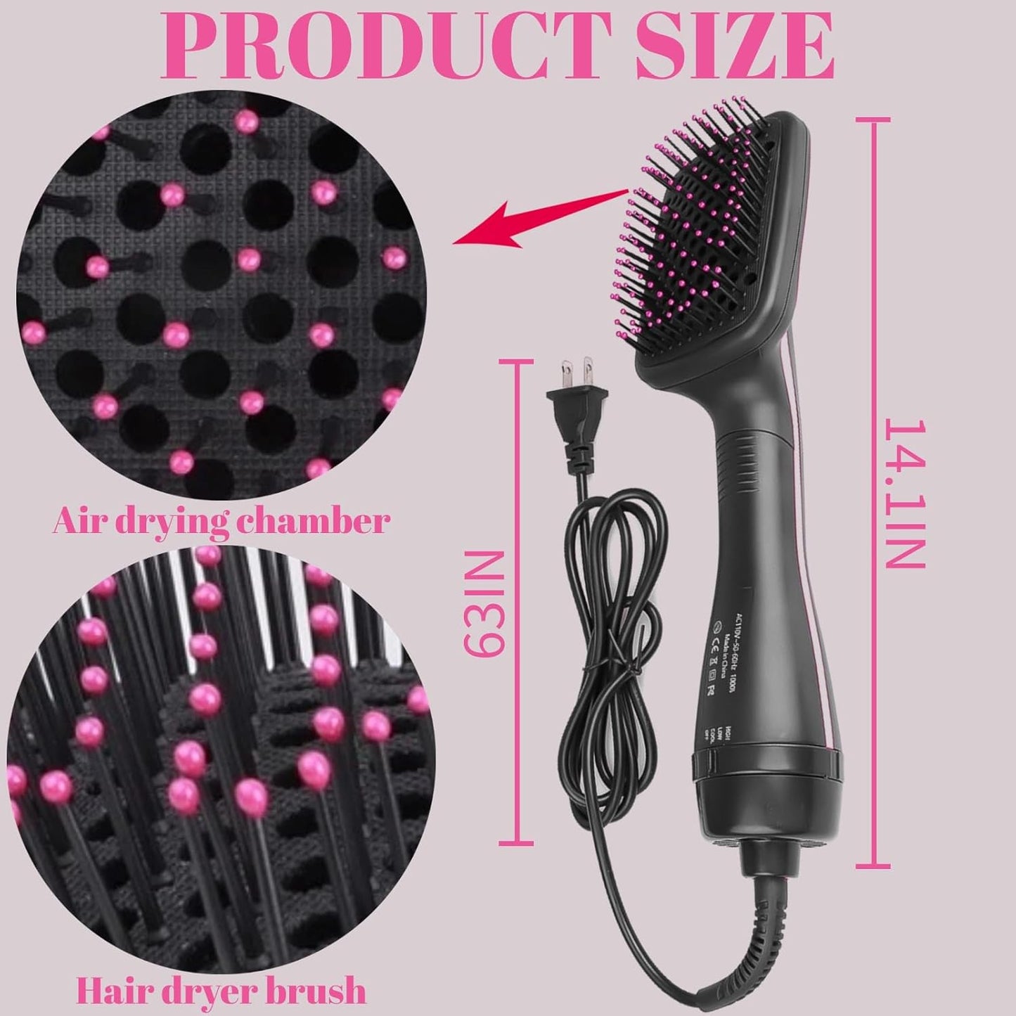 🔥Limited Time 50% Off✨2 in 1 Comfort Comb Design Multifunctional Hair Dryer