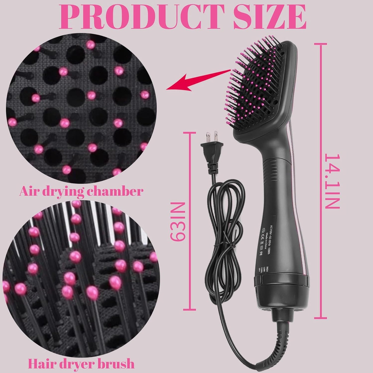 🔥Limited Time 50% Off✨2 in 1 Comfort Comb Design Multifunctional Hair Dryer