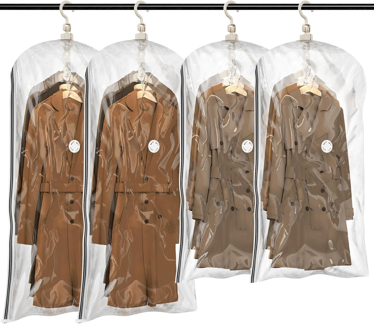 Vacuum Storage Sealer Bags Space Saver Bag for Clothing, Suits and Jackets(Includes air pump)