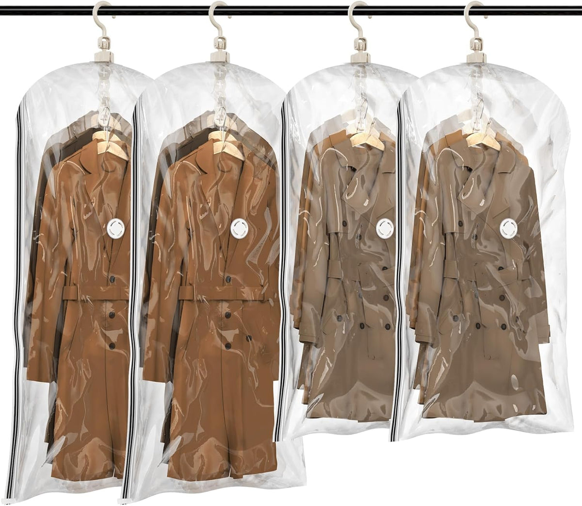 Vacuum Storage Sealer Bags Space Saver Bag for Clothing, Suits and Jackets(Includes air pump)