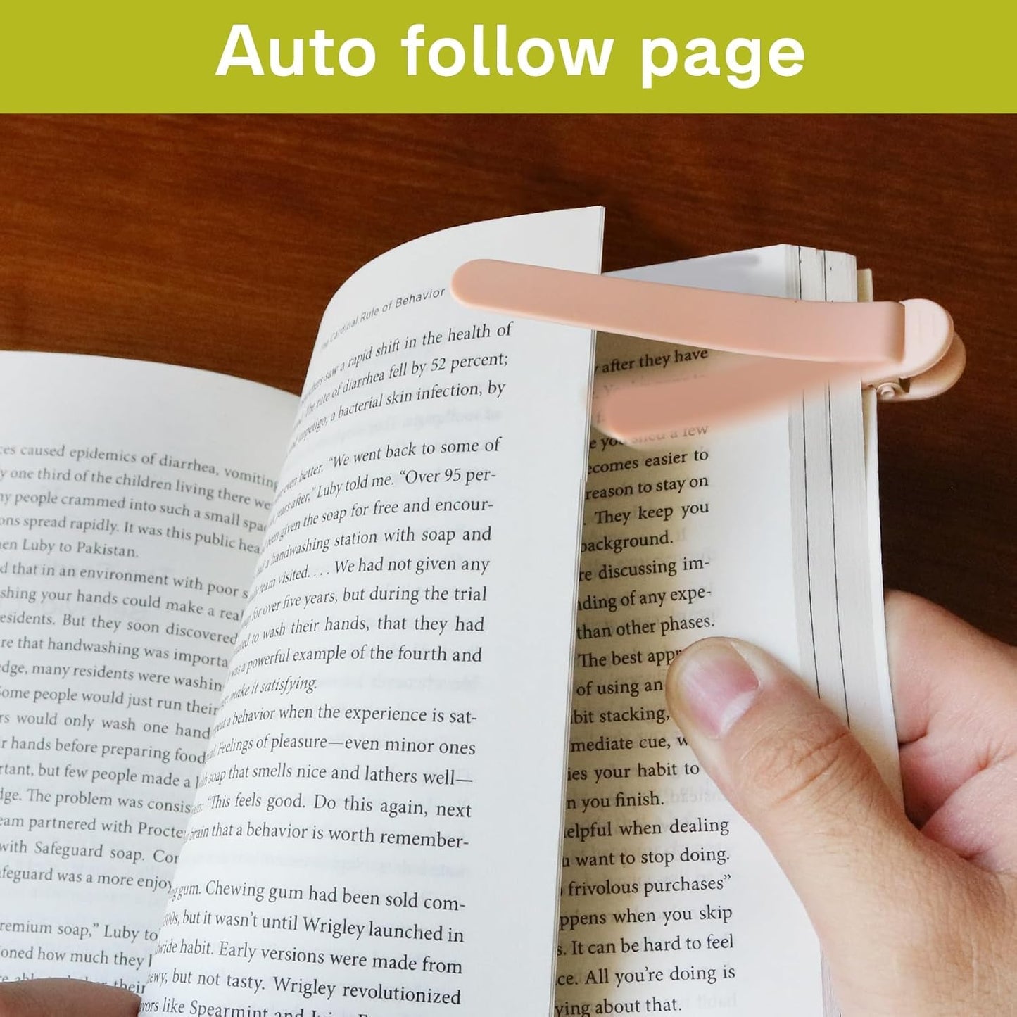 Automatic Silicone Smart Bookmark – Innovative Book Clip