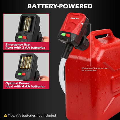 Portable Automatic Fuel Transfer Pump with Auto-Stop