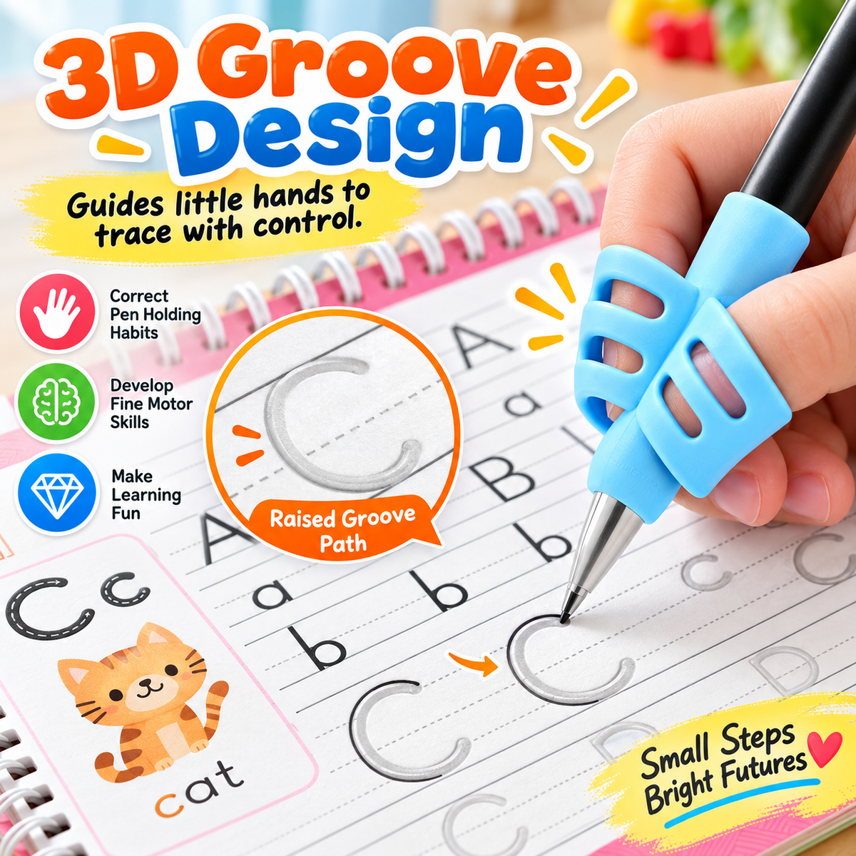 🔥Kids Reusable Groove Handwriting Practice Books 6 Pack
