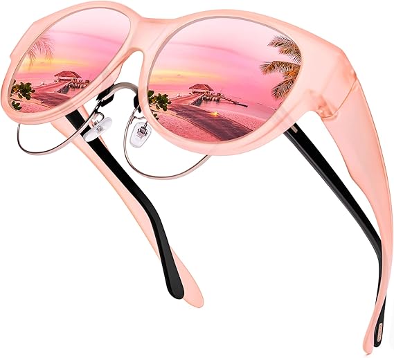 🔥Matte Pink Frame/Pink Mirrored Lens