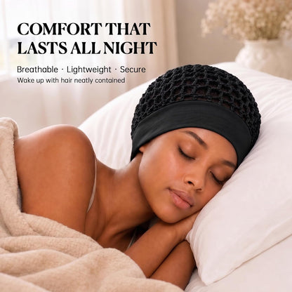 Humwam 3-Piece Stretchy Wide-Edge Sleeping Cap Set💫