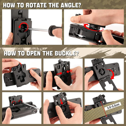 🔥 Automatic Spring Stick Waist Clip