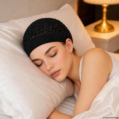 Humwam 3-Piece Stretchy Wide-Edge Sleeping Cap Set💫