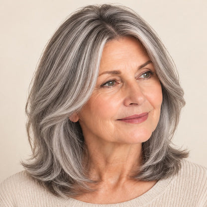 🌟Natural-Looking Hair Topper – Invisible Volume Booster for Thinning Hair