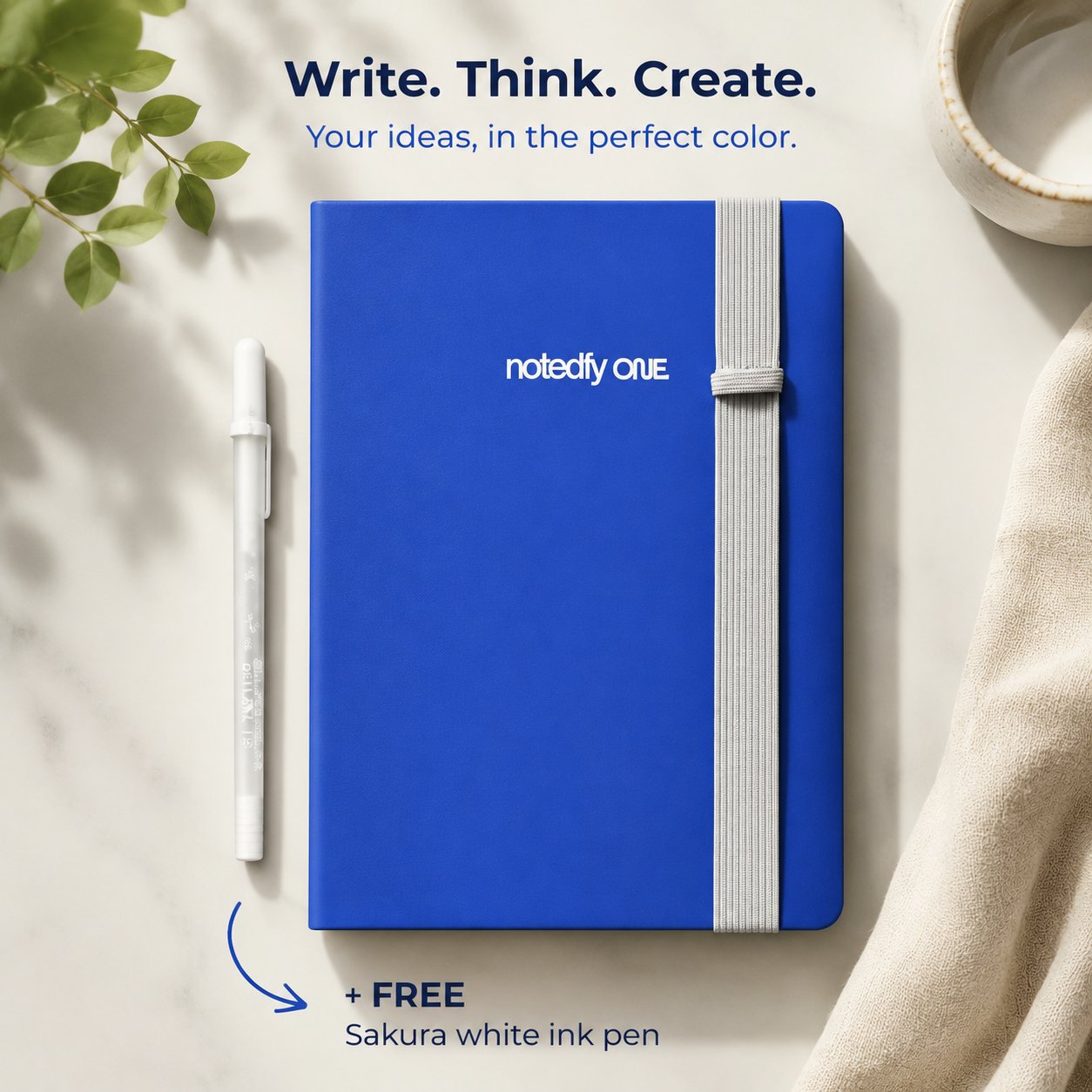 📘 Notedfy Think Blue Notebook – Blue Pages for Brighter Ideas