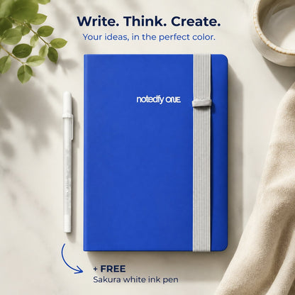📘 Notedfy Think Blue Notebook – Blue Pages for Brighter Ideas