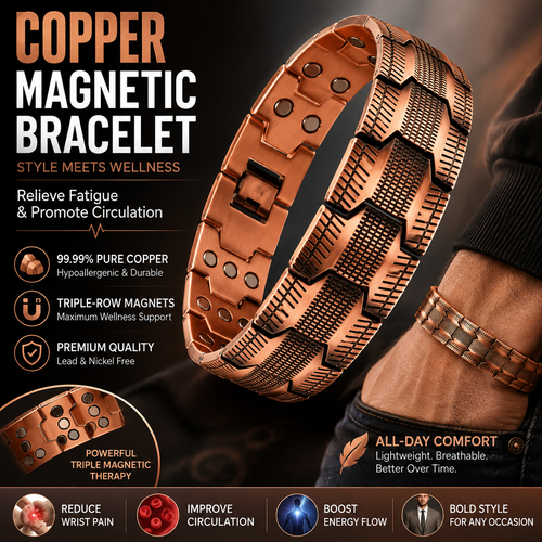 Copper Magnetic Bracelet – Relieve Fatigue And Promote Blood Circulation