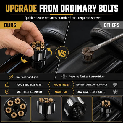⏰Motorcycle CNC Quick Release Seat Bolt 6mm Seat Cushion Fixing Screw