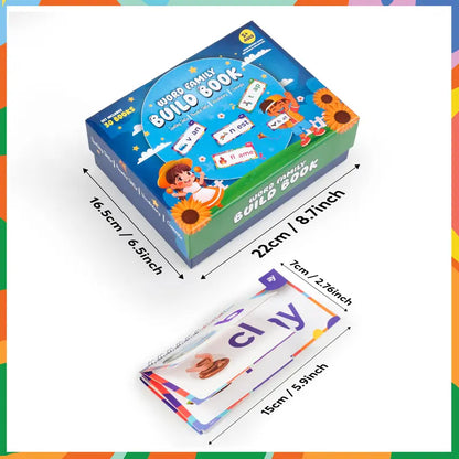 Phonics Flash Cards Word Family Build Book