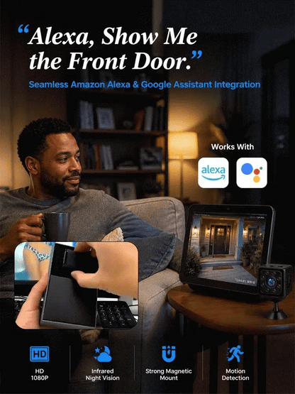 No Wi-Fi & No Wiring Needed — Lifetime Free Self-Networked Smart Camera!