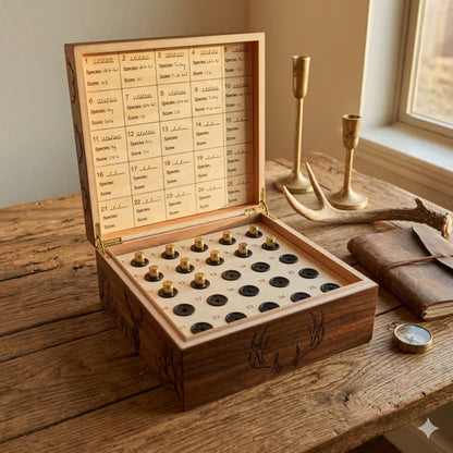 100% Handcrafted Solid Wood Hunting Memory Box