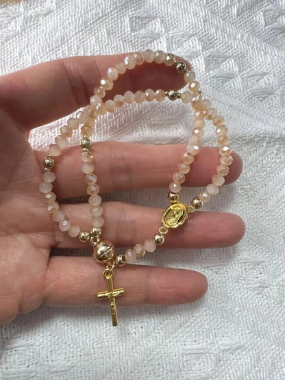 🔥🔥 ✝️Handcrafted rosary bracelets -  A Warm Companion for Your Faith Journey📿