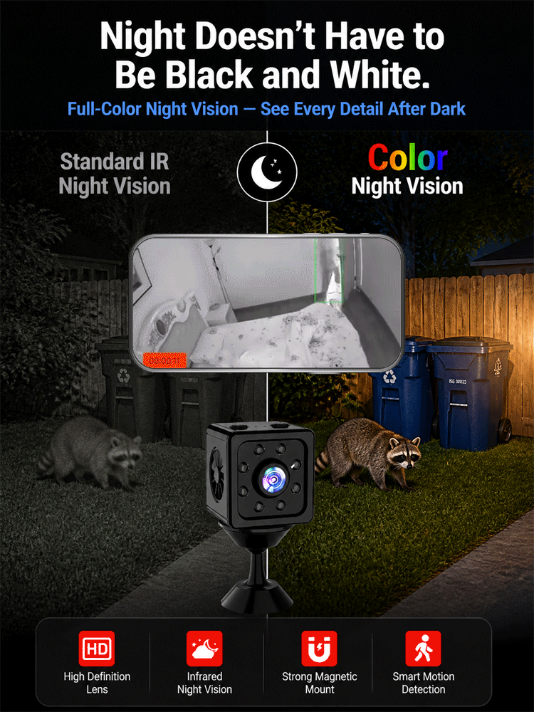 No Wi-Fi & No Wiring Needed — Lifetime Free Self-Networked Smart Camera!