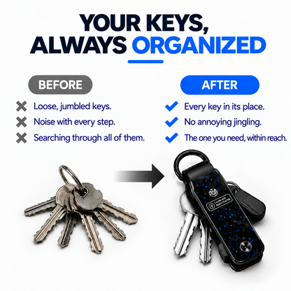 🔑 Find My Smart Key Organizer – Compact Trackable Key Holder