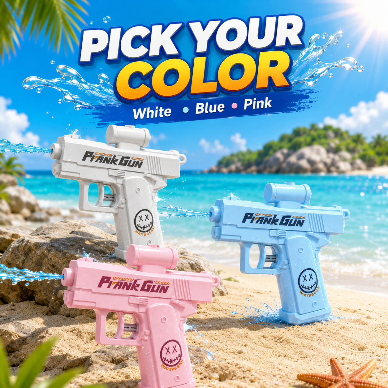💦 Long-Range Trick Water Blaster – 8M Summer Spray Toy