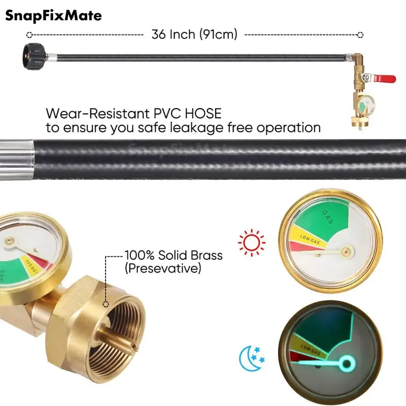 🔥🎁🔥36 Inch Propane Gas Tank Adapter Connector