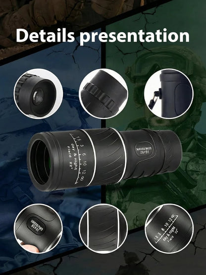 🔥Used by American Mountain Guides! 100x HD Monocular, IPX5 Waterproof & Fog-Proof🧭🔭
