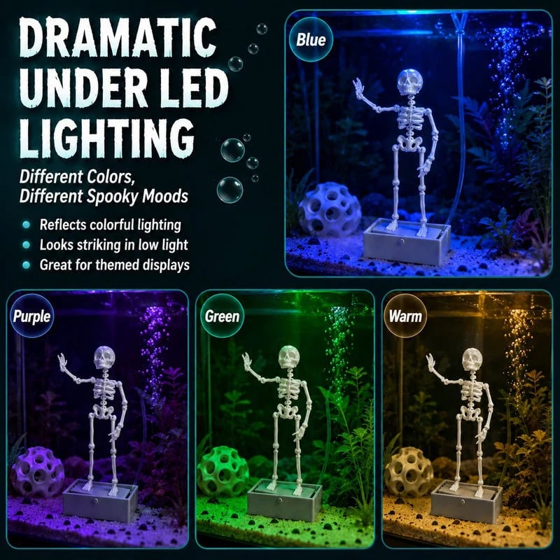 🔥HOT SALE 60% OFF💀🐠Air-Driven Dancing Skeleton Aquarium Ornament🕺