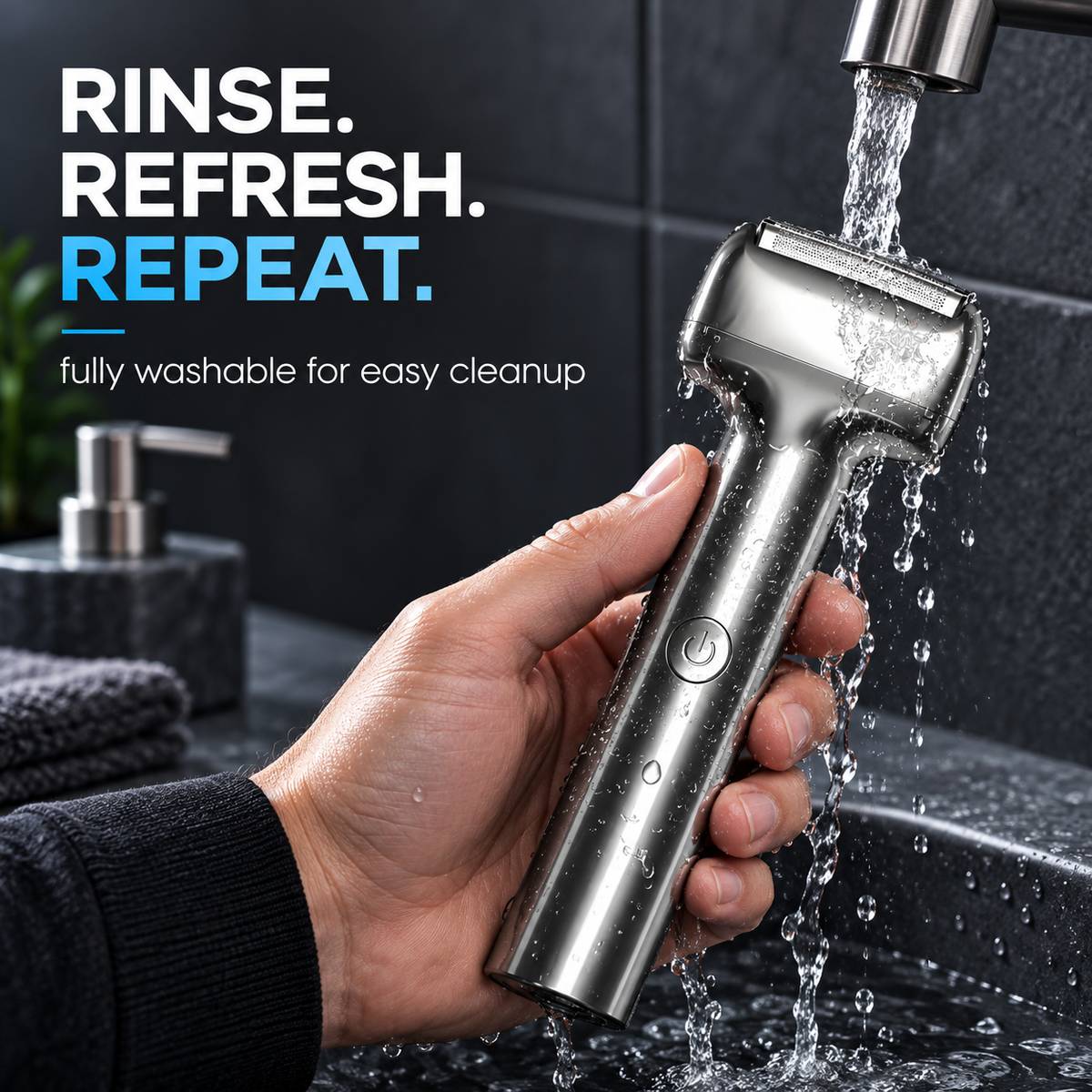 Men's Rechargeable Foil Electric Shaver – Wet & Dry Cordless Razor