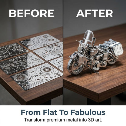 Silver 3D Metal Assembly Puzzle