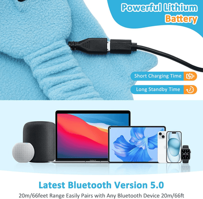 🔥HOT SALE 49% OFF🧒🎧Kids Bluetooth Sleep Mask Headband – 😴✨Super Soft Fleece With Thin Wireless Music Speakers for Travel Nap Bedtime