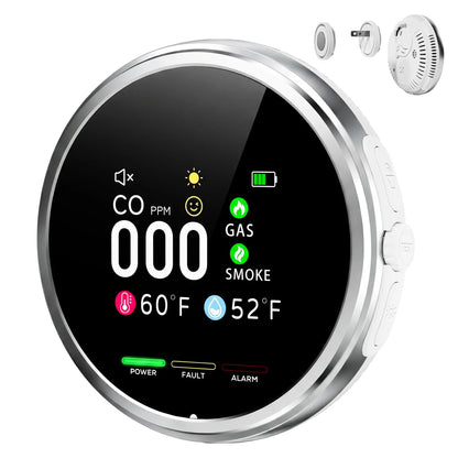🚨 6-in-1 Plug-In Air Quality Detector | Fast Refresh Home Safety Monitor For House & RV Owners