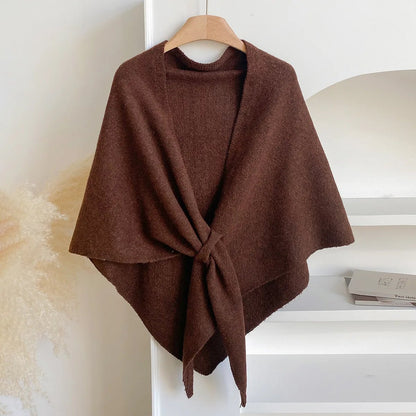 Women's Soft Cashmere Scarf – Cozy Solid-Color Shawl for Everyday Wear