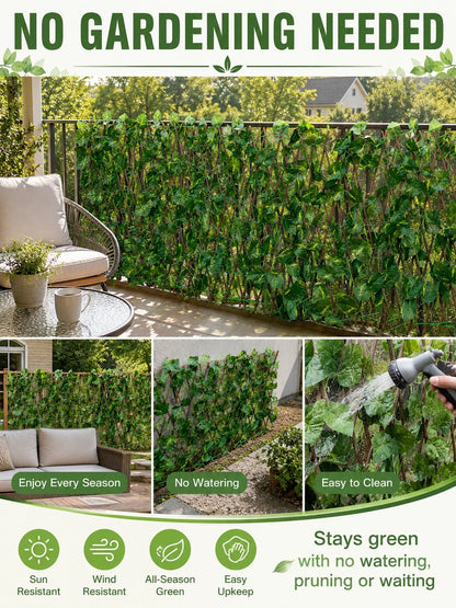🌿Garden Trend🔥Artificial ivy retractable fence privacy screen